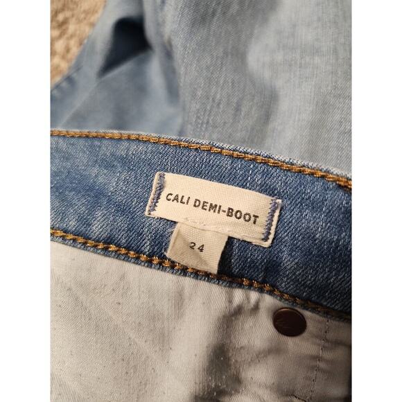 Madewell Cali Demi Boot Women's 24 Blue Denim Stretch - Picture 7 of 9